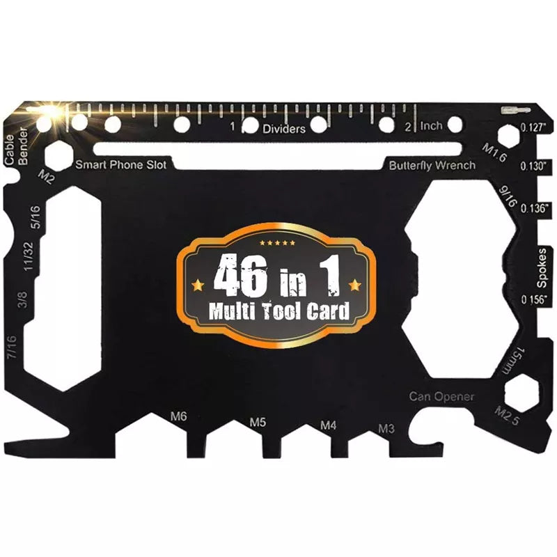 Commander Card - Your Ultimate 46 in 1 EDC MultiTool