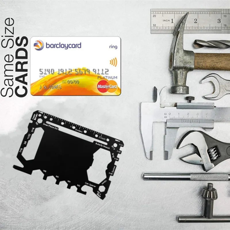 Commander Card - Your Ultimate 46 in 1 EDC MultiTool